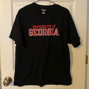 UGA t-shirt and pj pants